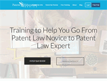 Tablet Screenshot of patenteducationseries.com
